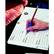 Identites set di 4 grip in gomma per penne o matite per anziani e disabili colore blu