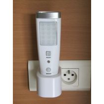 Identites torcia elettrica con sensore di movimento 15 LED ultra-bianchi batteria ricaricabile bianca