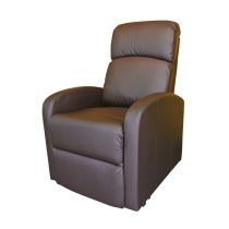 Identités Primo Confort Poltrona Alzapersona Elettrica Relax per Anziani e Persone con Mobilità Ridotta, Reclinabile con Telecomando, Poggiagambe Imbottito, Portata 120 kg