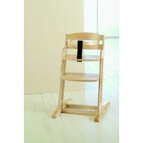 Identites DanChair seggiolone evolutivo in legno massello di faggio regolabile con schienale bianco