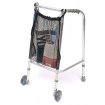 Identites sacca in rete per deambulatore con 5 fibbie regolabili e ampia tasca nera 40x40x25 cm