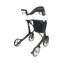 Rollator in Carbonio NEO SMART – Deambulatore Pieghevole Ultra Leggero con Seduta, Schienale e Freni di Sicurezza