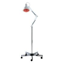 Lampada a Infrarossi 250 W su Piedistallo con Ruote, Braccio Compensato e Griglia di Protezione