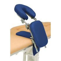 Ecopostural Appui-Top Supporto Pectorale e Poggiatesta Regolabile per Oftalmologia – Blu Reale