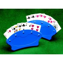 Identites supporto curvo per carte da gioco in plastica blu 20x10 cm per maggiore visibilità e controllo