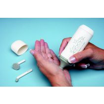 Identites mini massaggiatore a vibrazione con 3 testine intercambiabili batterie incluse beige