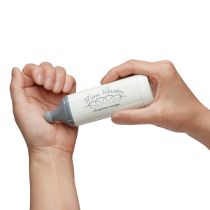 Identites mini massaggiatore a vibrazione con 3 testine intercambiabili batterie incluse beige