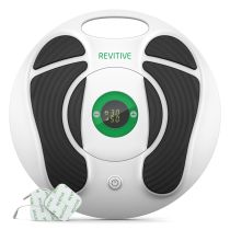 Revitive Medic Pharma Stimolatore Circolatorio Elettrico EMS e TENS per Gambe, Sollievo da Dolore, Gonfiore e Crampi, 99 Livelli di Intensità