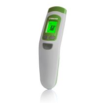 Identites R1 termometro a infrarossi parlante senza contatto con display rosso e funzione voce disattivabile