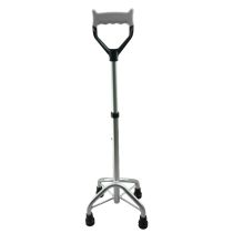 Demarta Virginio quadripode in alluminio anodizzato con maniglia morbida anatomica regolabile 8 altezze