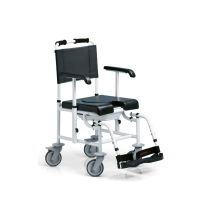 Surace Aqua Sedia da Doccia con WC Telaio in Alluminio Sedile Anatomico Freni