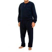 Tuta Sanitaria Manica Lunga con Cerniera in Felpa Elasticizzata