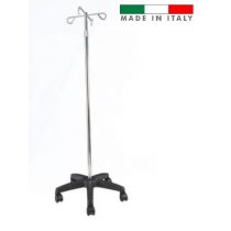 Piantana per ipodermoclisi in acciaio