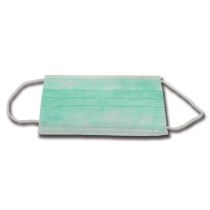 Gima mascherina filtrante a 3 veli tipo IIR con elastici verde materiale non tessuto 17,5x9,5 cm