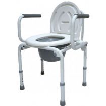 Comoda con Braccioli Abbattibili - Regolabile in Altezza - Bianco