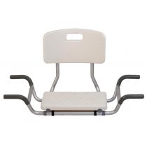 Sedile Vasca da Bagno in Plastica con Schienale Regolabile in Alluminio