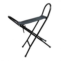 Bastone a Seggiolino Pieghevole in Acciaio Nero, 110 kg