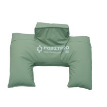 Identites cuscino semi-fowler con microsfere in poliestere e poliuretano verde 70x48 cm OekoTex