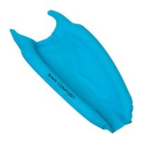 Bmedica lavatesta per carrozzina con bordi gonfiabili per lavaggio capelli in plastica