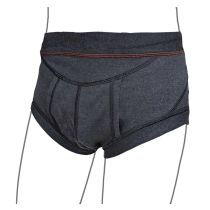 Bmedica slip per ernia da uomo bianco in cotone poliestensivo ed elastan