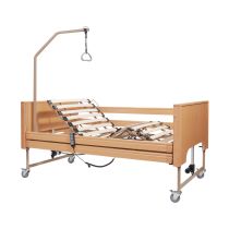 Ausilium Libra Letto Elettrico Ortopedico in Legno con Ruote e Freni Inclinazione Regolabile 203x90 cm