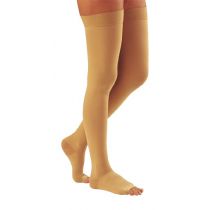 Cod. 494 Scudotex - Calza Coscia K3 Punta Aperta Unisex - Naturale