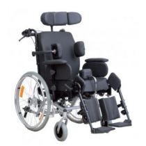 Carrozzina Basculante Polifunzionale con Ruote Autospinta e Poggiatesta