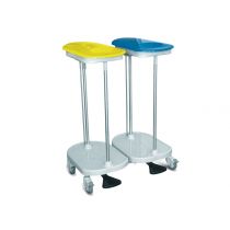 Carrello da Biancheria con Apertura a Pedale - 2 Sacchi