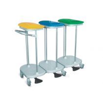 Carrello da Biancheria con Apertura a Pedale - 3 Sacchi