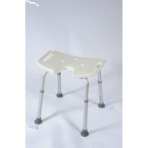 Identites New Bora sgabello da doccia regolabile con seduta anatomica antiscivolo bianco plastica