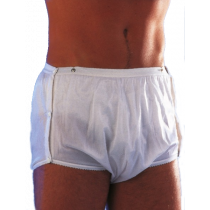 Cod. 676 Scudotex - Mutandina Incontinenza Impermeabile Regolabile Bianca