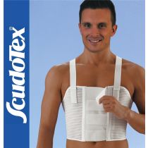 Cod. 164 Scudotex - Cintura Cardiosan Extra con Spalline - Bianca - cm 27