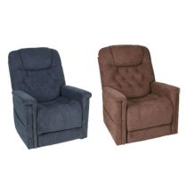 Pride - Poltrona Elevabile Classic 2 Motori - Blu/Brown