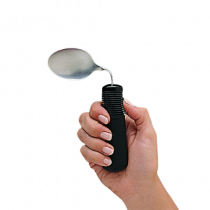 Identites Goodgrip cucchiaino con impugnatura anatomica in gomma antiscivolo acciaio inox nero