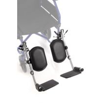 Ardea One - Pedane Elevabili Cromate per Sedia a Rotelle - Paio