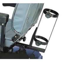 Ardea supporto per bombola di ossigeno per scooter e carrozzine elettriche in metallo nero