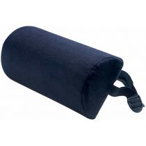 Cuscino Lombare Semicilindrico in Lycra Nero con Elastico Regolabile