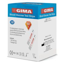 Gima confezione da 100 strisce per misuratore di glucosio compatibili con glucometro