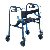 Deambulatore Rollator Pieghevole con Sedile e Freni