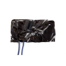 Logiko camera d'aria con due tubi per adulti in materiale plastico nero 22x12 cm