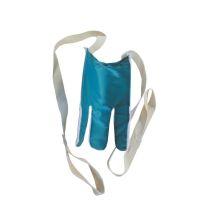 Identites infilacalze con struttura rigida e lato scorrevole in spugna di cotone antiscivolo blu 23x20 cm