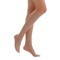 Gambaletto K1 microfibre punta aperta Unisex - Scudotex - mm Hg 18-21 - beige (Codice 430)