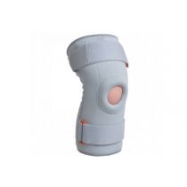 Ginocchiera tubolare con anello e foro rotuleo per distorsioni di lieve entità