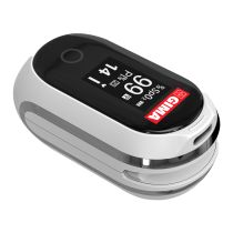 Gima OXY-8 Pulsossimetro Bluetooth Ricaricabile – Saturimetro Professionale da Dito con App ViHealth, Schermo OLED multidirezionale, Rilevazione SpO2, Frequenza Cardiaca, PI e Allarmi Personalizzabili