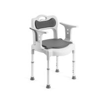 Sedia per Doccia e Comoda 2 in 1 – Ausilio Bagno Regolabile e Smontabile senza Attrezzi