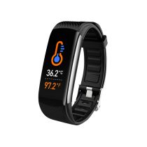 Gima Fitband Plus Braccialetto Fitness Intelligente Nero Impermeabile IP67 Monitoraggio Salute e Sport