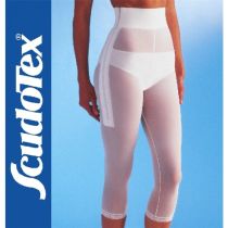 Cod. 570 Scudotex - Guaina Liposuzione Bermuda - Bianco - Comfort e Traspirabilità