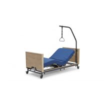 Kit Base Degenza: Intermed HomeBed Letto Elettrico Ortopedico 4 Motori Altezza Variabile + Asta Alzamalati Nera con Cinghia Regolabile