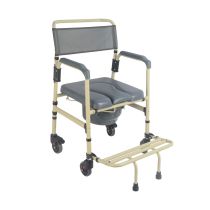 Sedia Comoda Pieghevole con Ruote Sardegna - Alluminio - Regolabile