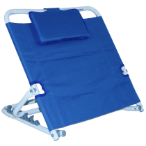 Alzacuscino Reggischiena Regolabile in Acciaio e Nylon Blu